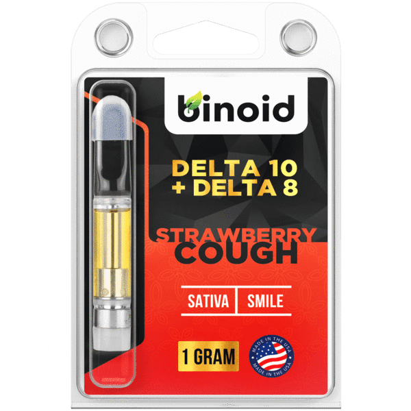 Binoid Delta 10 THC Vape Cartridge - Strawberry Cough